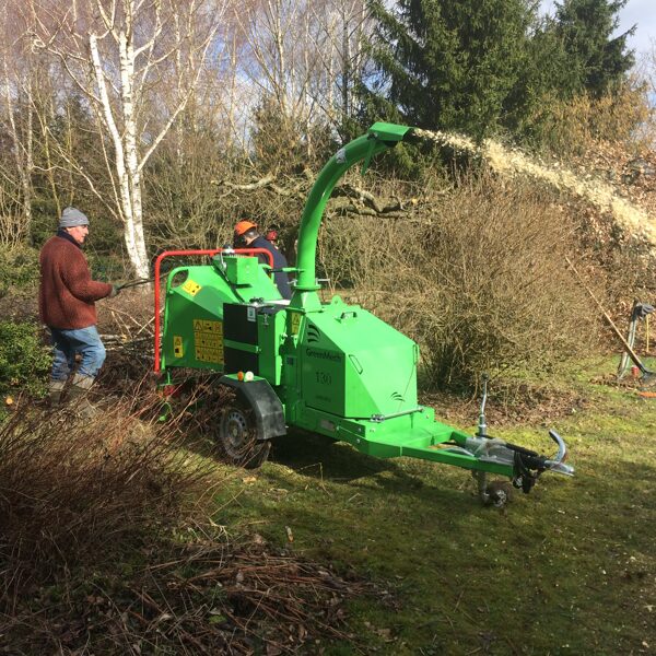 Broyage de déchets verts