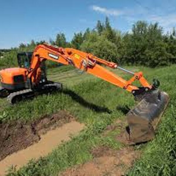 Mini-pelle pour travaux de petit terrassement