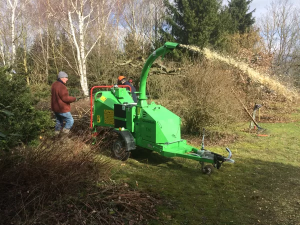 Broyage de déchets verts