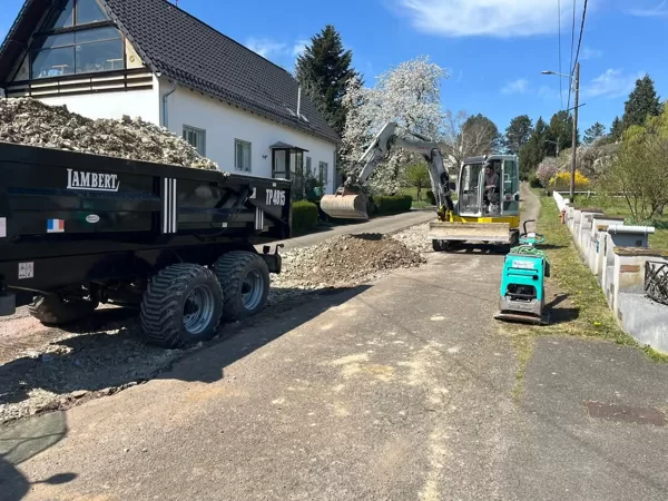 Travaux de voirie à Sarrebourg